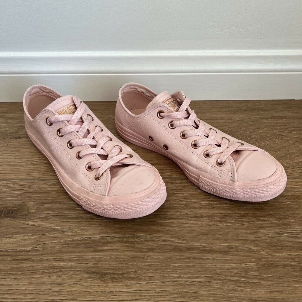 Womens Size 9 - Converse Chuck Taylor All Star - Pink Rose Gold Leather